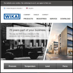 Screen shot of the WIKA Instruments Ltd website.