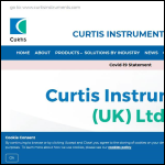 Screen shot of the Curtis Instruments (UK) Ltd website.
