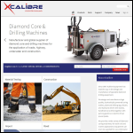 Screen shot of the Xcalibre Equipment Ltd website.