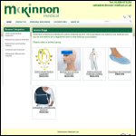 Screen shot of the McKinnon Medical website.