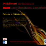 Screen shot of the Middleton Heat Treatment Ltd website.