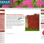 Screen shot of the Cranham Publications website.
