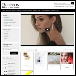 Screen shot of the Robinsons Goldsmiths website.