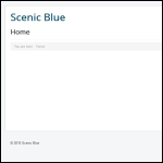 Screen shot of the Scenic Blue (UK) Ltd website.