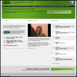 Screen shot of the Garage Equipment Association Ltd website.