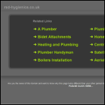 Screen shot of the RSD Hygienics Ltd website.