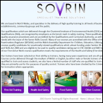 Screen shot of the Sovrin Training (North Wales) website.