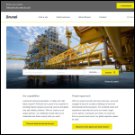 Screen shot of the Brunel International (UK) Ltd website.