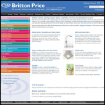 Screen shot of the Britton Price Ltd website.