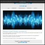 Screen shot of the Noise & Vibration Consultants Ltd website.