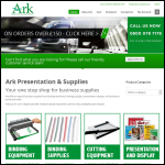 Screen shot of the Ark Presentation Ltd website.