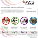 Screen shot of the ACS Testing Ltd website.