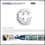 Screen shot of the Business Environments Ltd website.