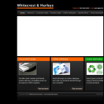 Screen shot of the Whitecrest & Hurleys Ltd website.