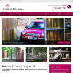 Screen shot of the Ferrous Designs website.