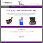 Screen shot of the Complete Packaging Ltd website.