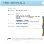 Screen shot of the Hi-Tech Engraving Ltd website.