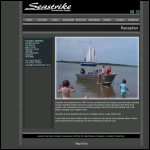 Screen shot of the Seastrike Boats website.