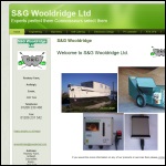 Screen shot of the S & G Wooldridge Ltd website.