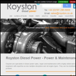 Screen shot of the Royston Ltd website.