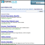 Screen shot of the Macrodyne Electronics Ltd website.