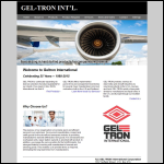 Screen shot of the Gel-Tron International website.
