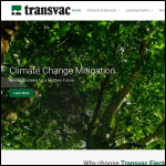 Screen shot of the Transvac Systems Ltd website.