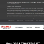 Screen shot of the Yamaha Motor (UK) Ltd website.