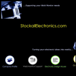 Screen shot of the Stockall Electronics Ltd website.