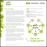 Screen shot of the Acorn Labels Ltd website.