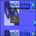 Screen shot of the Presscoil Services website.