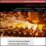 Screen shot of the Laser SOS Ltd website.