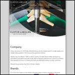 Screen shot of the Labelon Sales Ltd website.