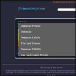 Screen shot of the Datamax Europe website.