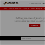 Screen shot of the TransXL International Ltd website.