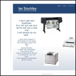 Screen shot of the Stockleys Specialist Office Equipment Engineers website.