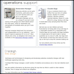Screen shot of the Operations Support (Software) Ltd website.