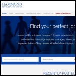 Screen shot of the Hammond Construction Recruitment website.