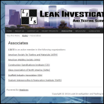 Screen shot of the Leak Testing Associates website.