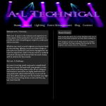 Screen shot of the A L Technical Ltd website.