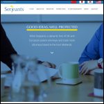 Screen shot of the Serjeants website.