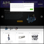 Screen shot of the Applied Product Solutions Ltd website.