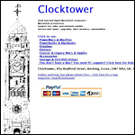 Screen shot of the Clocktower website.