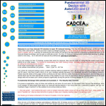 Screen shot of the 3D Cadcea Ltd website.