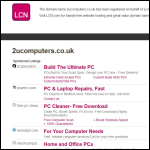 Screen shot of the 2U Computers website.