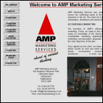 Screen shot of the AMP Marketing Services website.