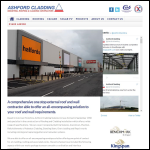 Screen shot of the Ashford Cladding Systems Ltd website.
