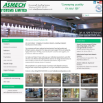 Screen shot of the Asmech Systems Ltd website.