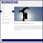 Screen shot of the Bowden Bros Ltd website.