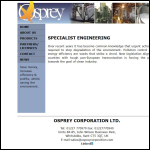 Screen shot of the Osprey Corporation Ltd website.